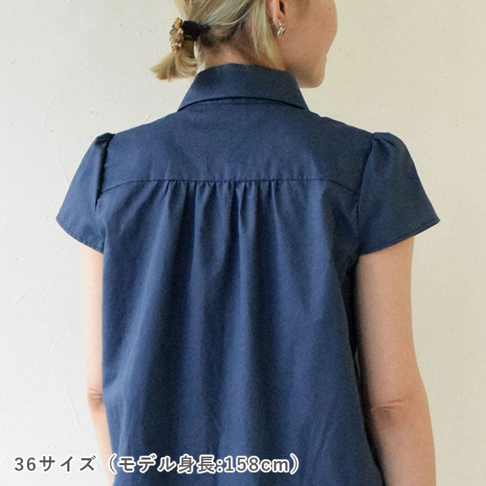 【動画でソーイング】No.149 丸衿ブラウス
