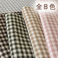 麻デニムフランネル　チェックミニ