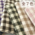 麻デニムフランネル　チェック小