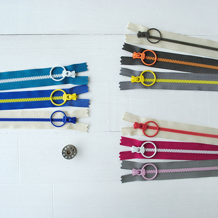 カラフルリングファスナー　24cm