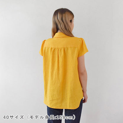 【動画でソーイング】No.149 丸衿ブラウス