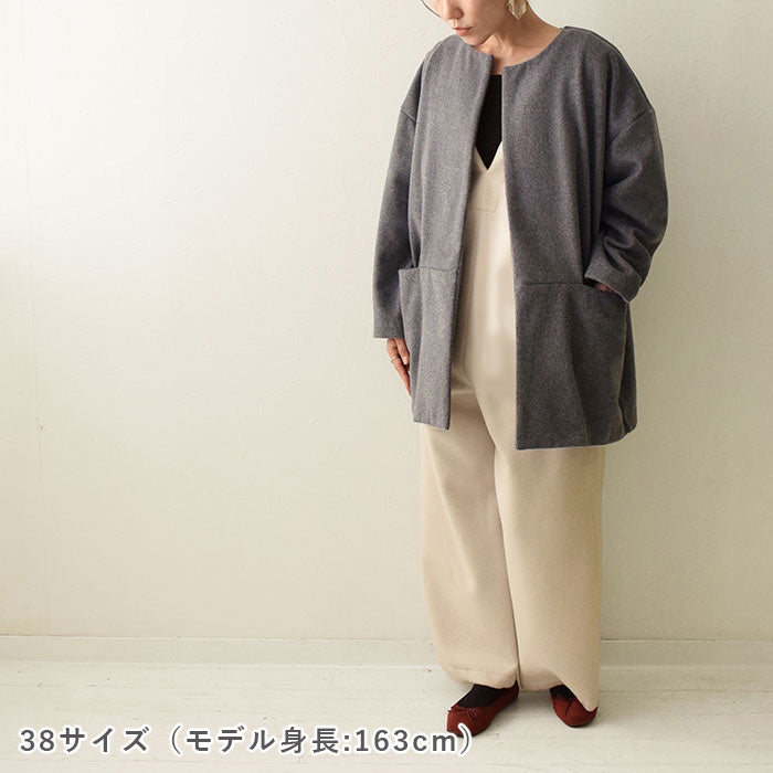 Paulsmith REDEAR パッチワーク ノーカラー ブルゾン STEP UP】No.162 ノーカラーブルゾン – 生地と型紙のお店 Rick Rack
