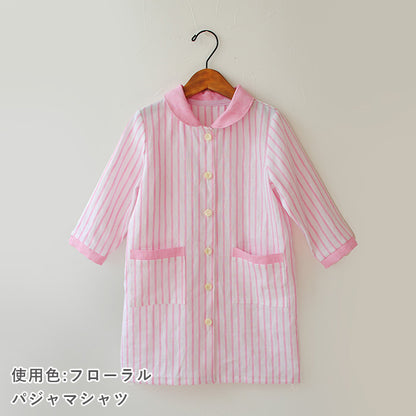 リネンシャンブレー　ストライプ