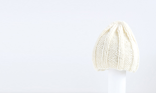 【25】編み図　1玉で編む帽子