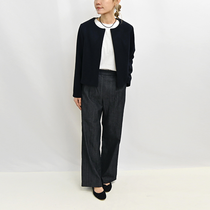 材料のみ】No.213 ノーカラージャケット【2】のキット | 生地と型紙の